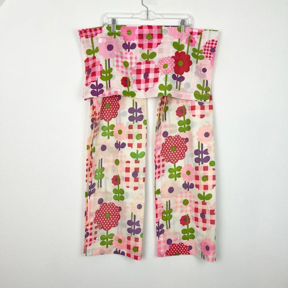 Vintage 1960/70's Floral 3 Piece Curtain Set